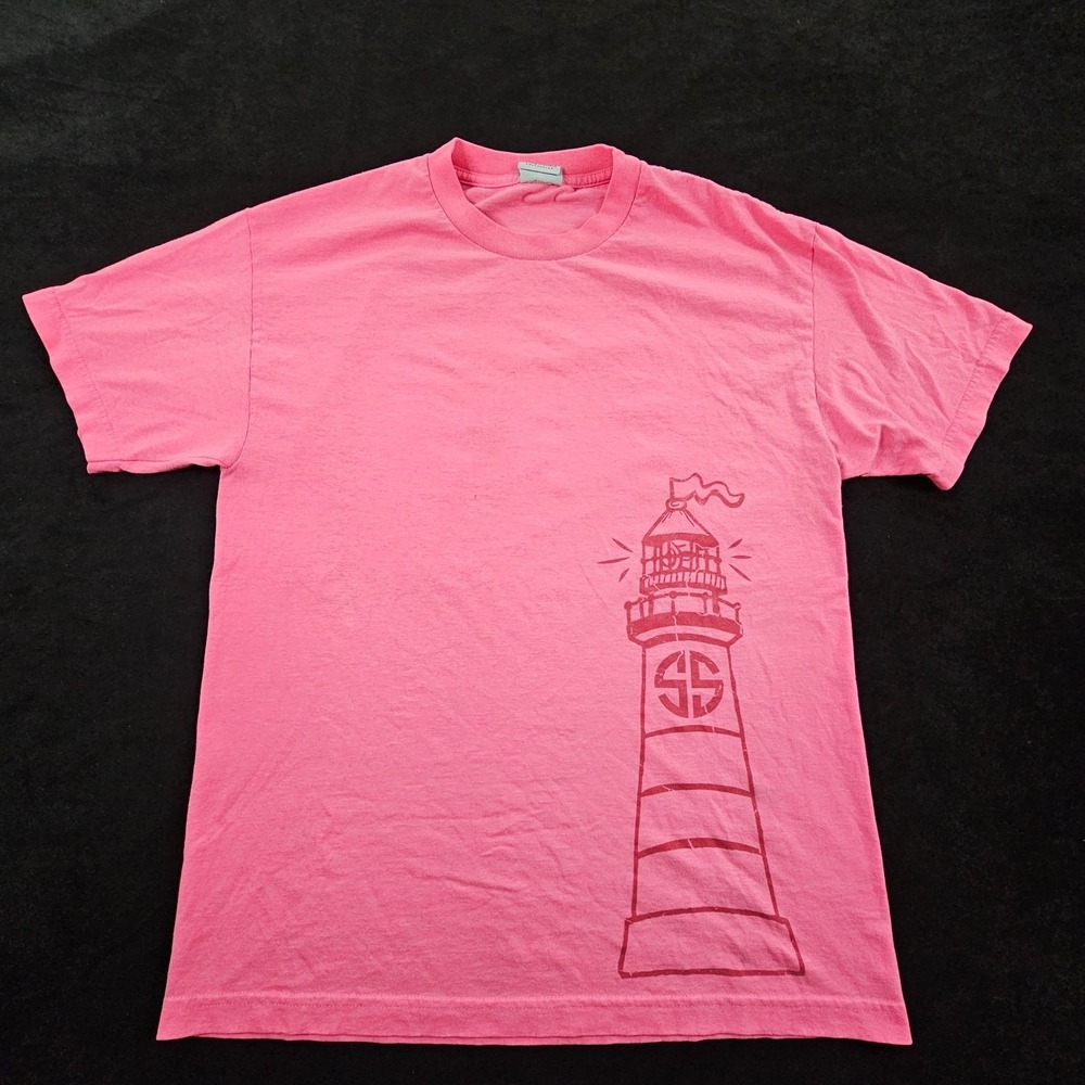 Simply‎ Southern Lighthouse South is My Home Pink Short Sleeve T-Shirt Adult L